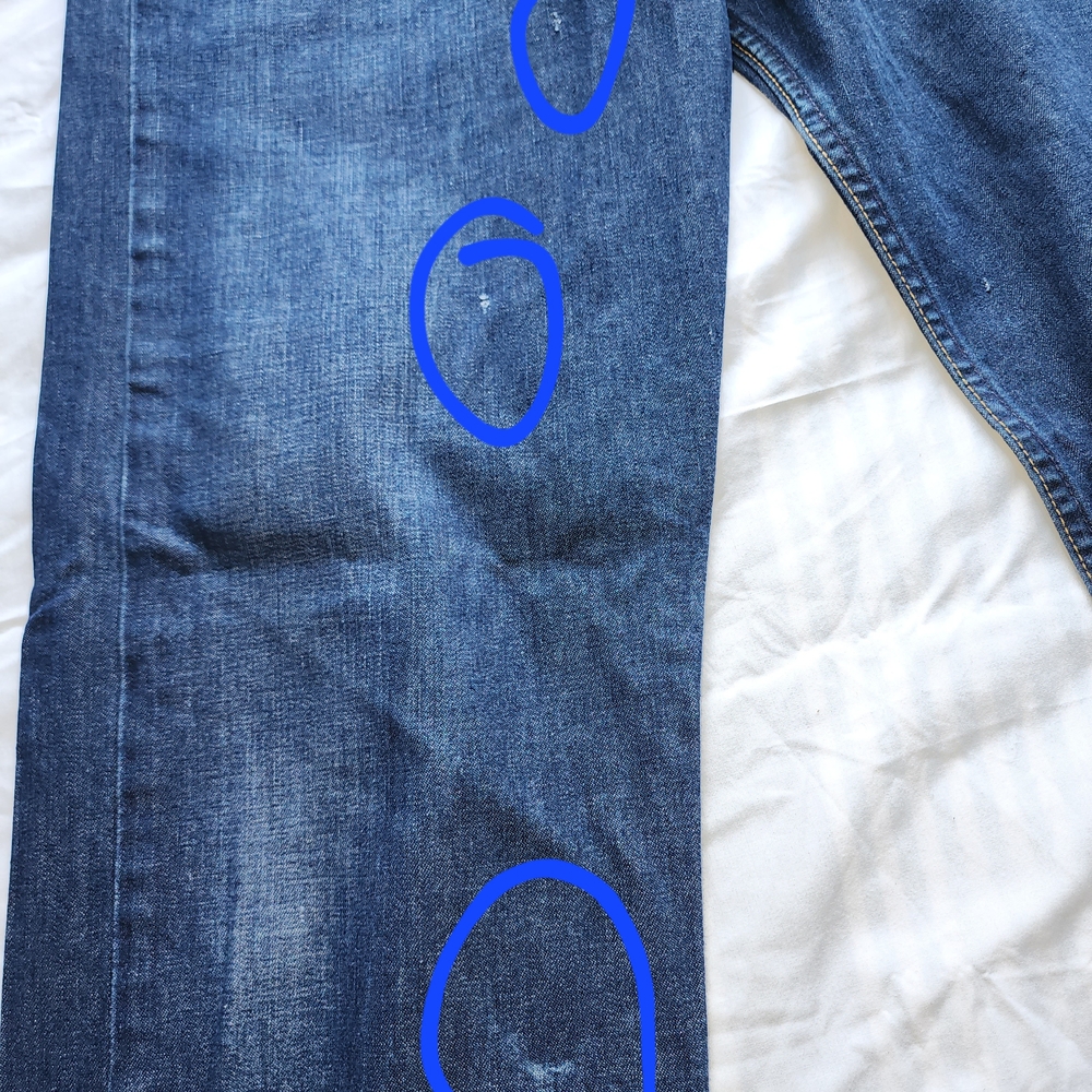 Vtg Levi's Lot 53 Red Tab Men's Dark Blue Jeans Straight Leg Bootcut Sz 34/34 - Picture 4 of 16